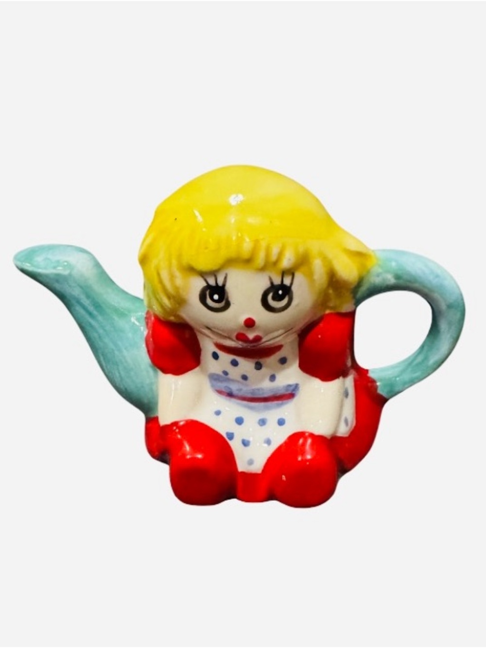 Red Rose Tea Miniature Teapot Figurine Collectible